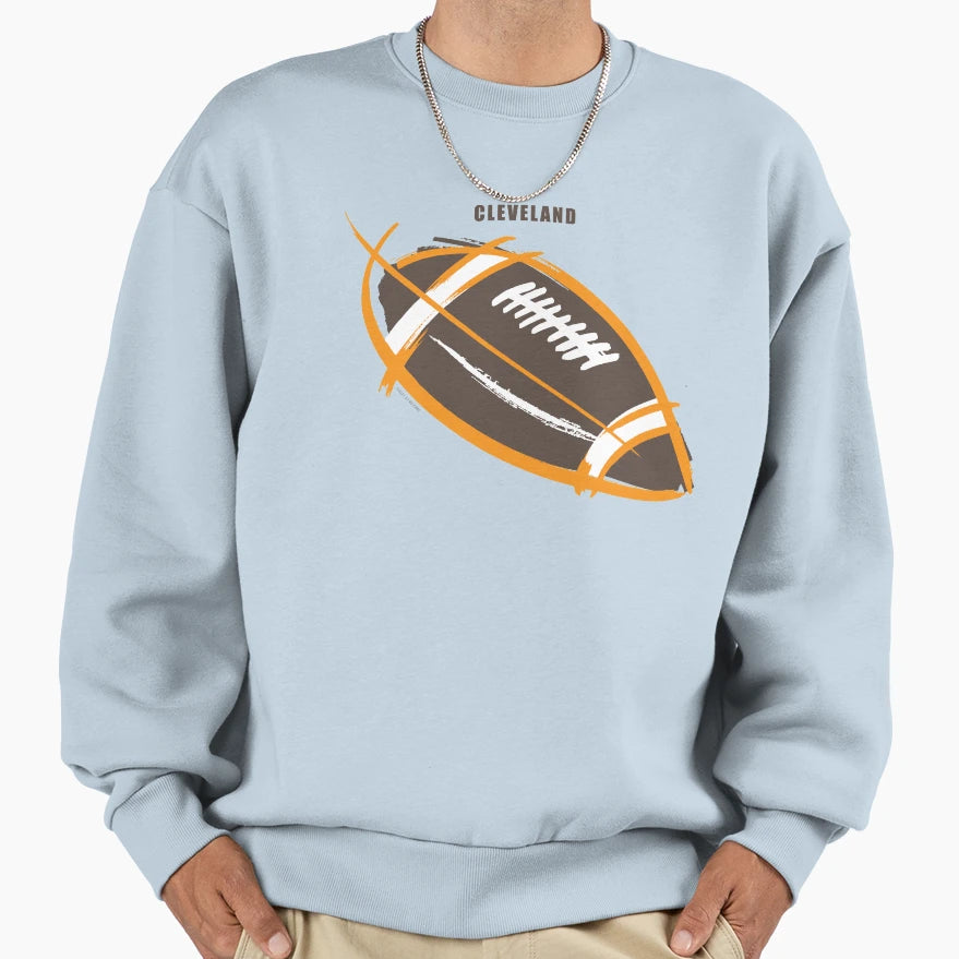Football Cleveland Sweatshirt - Aesthetic Graphic Men Women - T-Shirt, Sweatshirt, Hoodie