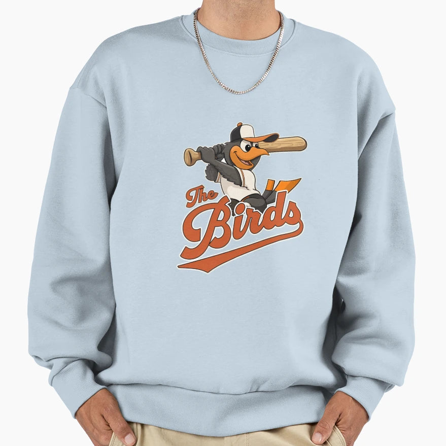 Oriole Birds Baseball Sweatshirt - Unique Graphic Unisex - T-Shirt, Sweatshirt, Hoodie