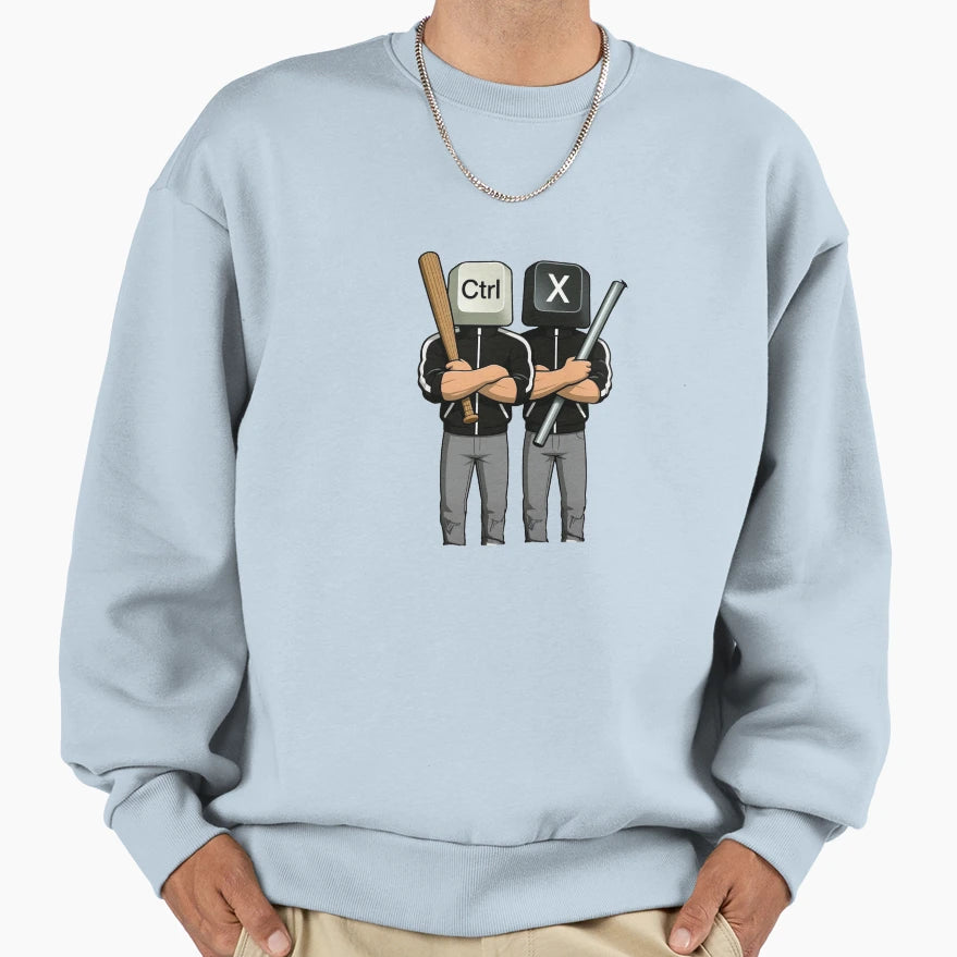 Ctrl X Thugs Sweatshirt - Fun Novelty Design Men Women - T-Shirt, Sweatshirt, Hoodie