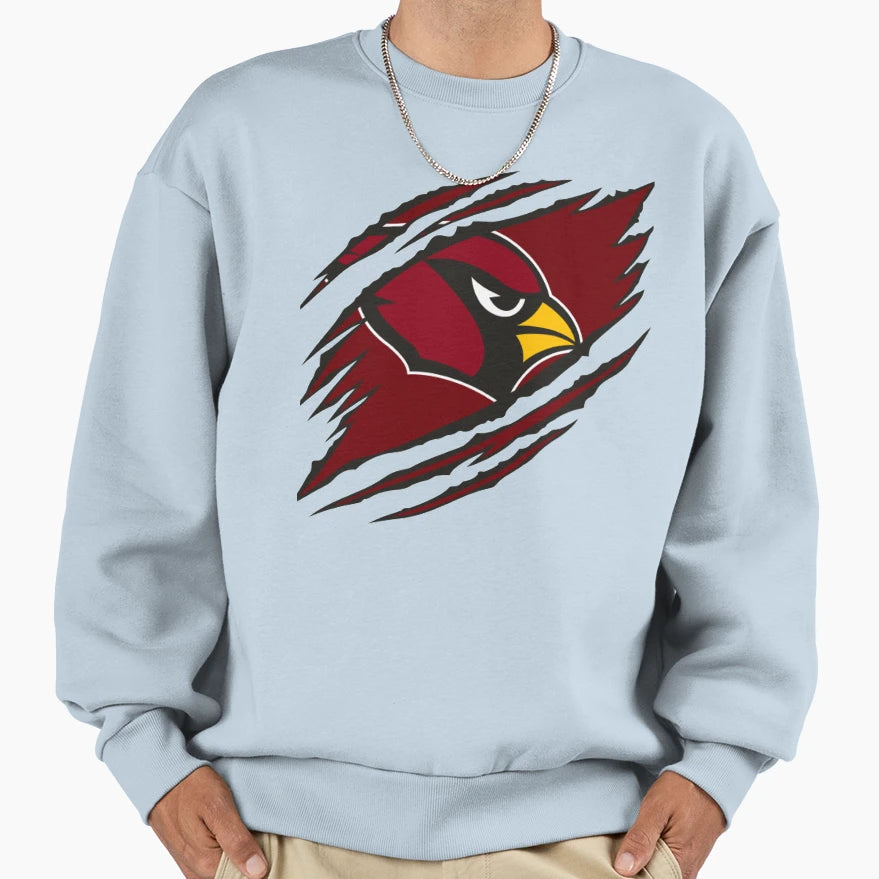 Ripped Cardinals Sweatshirt - Graphic Print for Adults - T-Shirt, Sweatshirt, Hoodie