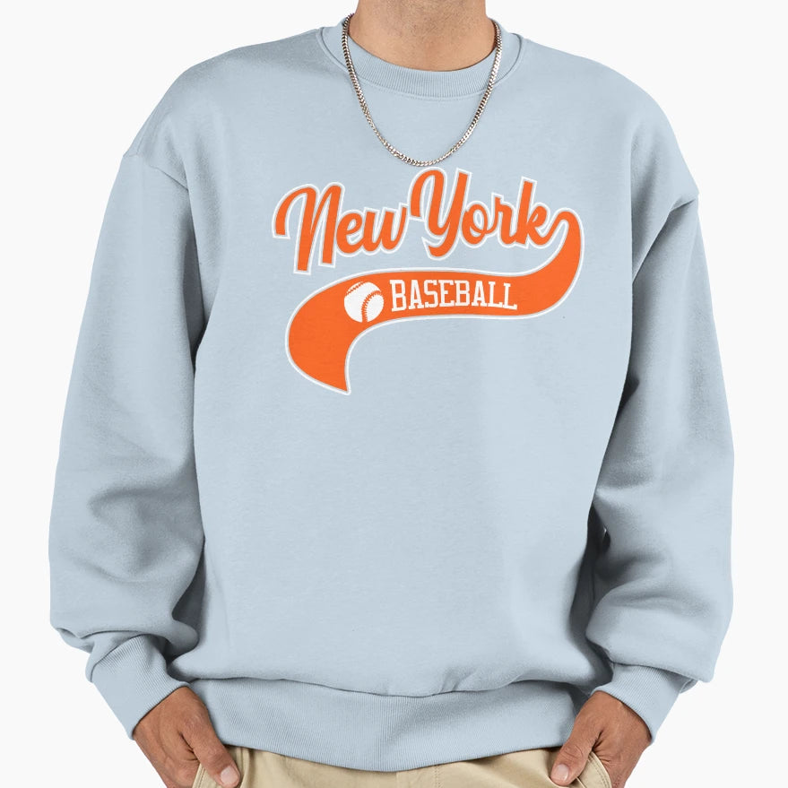 Ny Baseball New York Swoosh Sweatshirt - Trendy Graphic Unisex - T-Shirt, Sweatshirt, Hoodie
