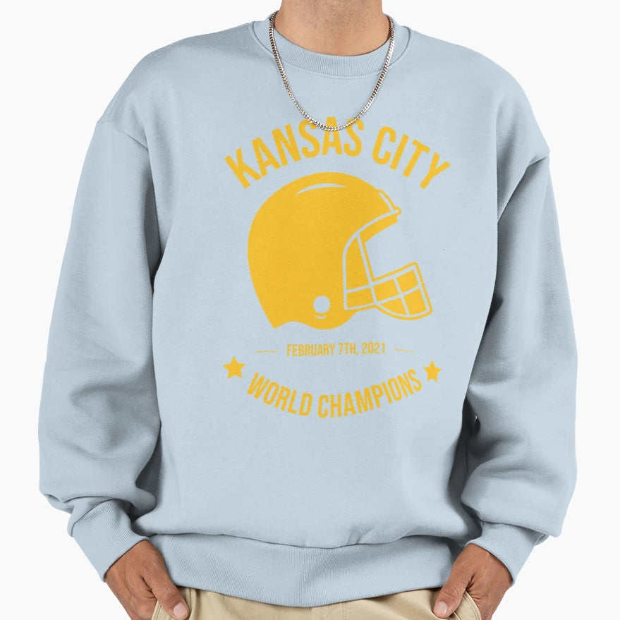 Kansas City World Champions Sweatshirt - Aesthetic Graphic Men Women - T-Shirt, Sweatshirt, Hoodie