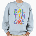 Baltimore 3 Level Paint Splash Sweatshirt - Graphic Print Men Women - T-Shirt, Sweatshirt, Hoodie