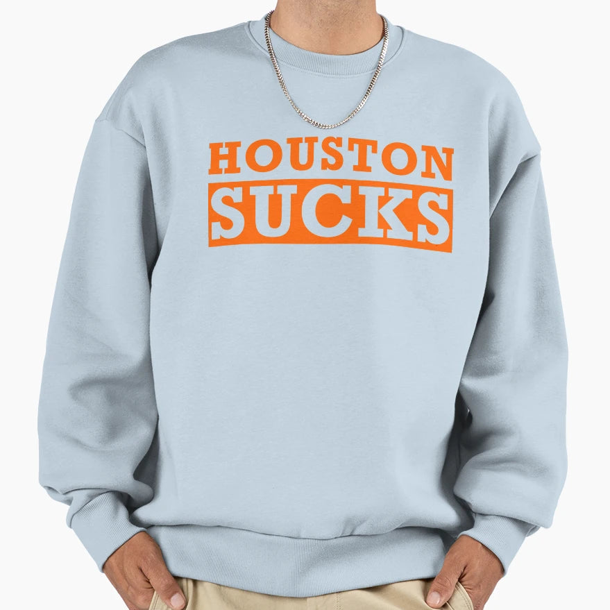 Houston Sucks Baseball Cheats Sweatshirt - Fun Novelty Design Unisex - T-Shirt, Sweatshirt, Hoodie
