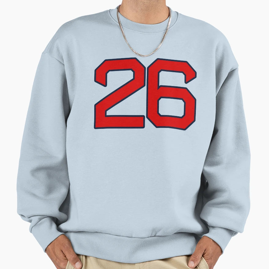 Boston Retired Number 26 And Boston T-Shirt - Trendy Graphic Men Women - T-Shirt, Sweatshirt, Hoodie