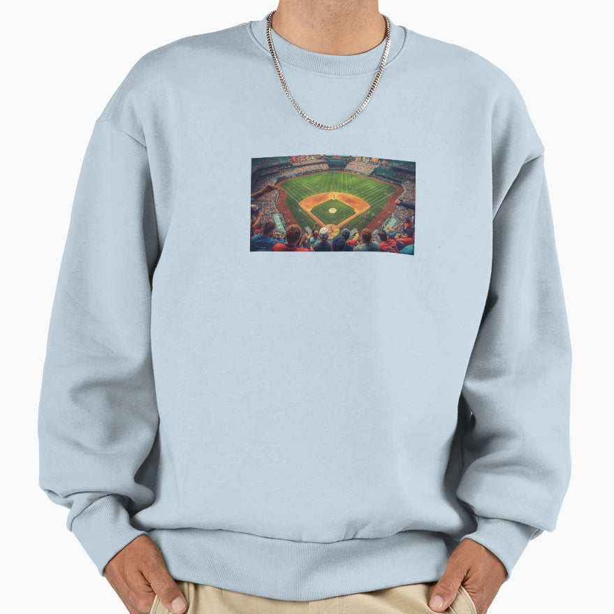 Volleyball Field Sweatshirt - Minimalist Print Unisex - T-Shirt, Sweatshirt, Hoodie