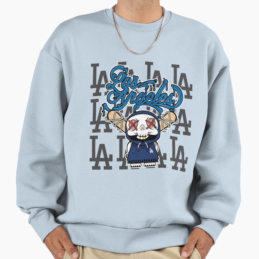 Los Angeles Skull Sweatshirt - Fun Novelty Design Men Women - T-Shirt, Sweatshirt, Hoodie