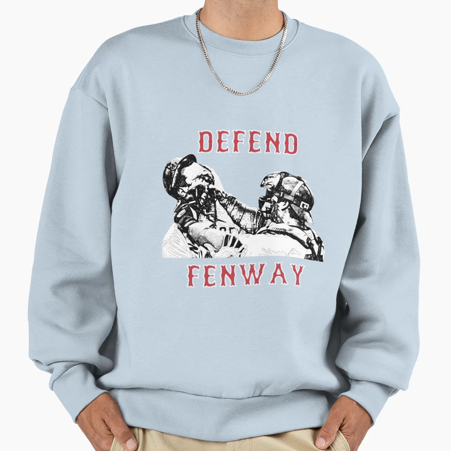 Defend Fenway Red Sweatshirt - Casual Everyday Wear Unisex - T-Shirt, Sweatshirt, Hoodie