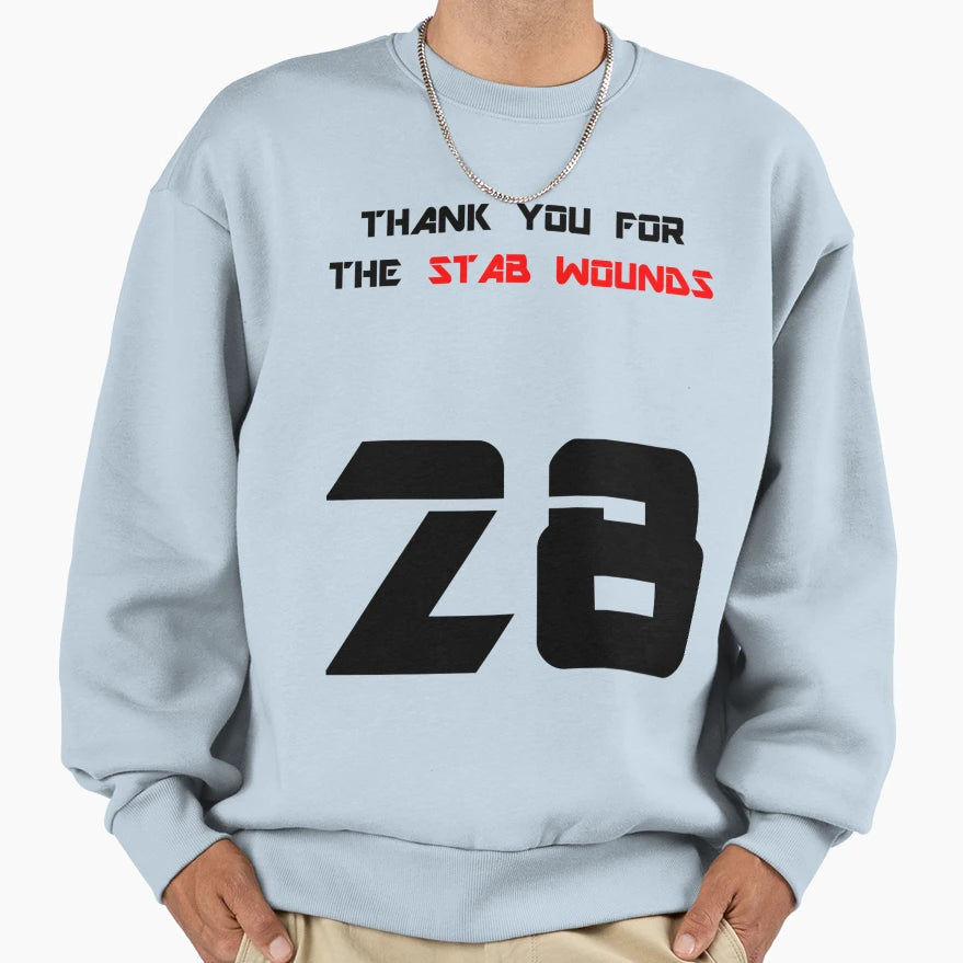 28 Stab Wounds Sweatshirt - Minimalist Print Unisex - T-Shirt, Sweatshirt, Hoodie