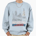 Philadelphia Usa Flag Colors Sweatshirt - Streetwear Style for Adults - T-Shirt, Sweatshirt, Hoodie