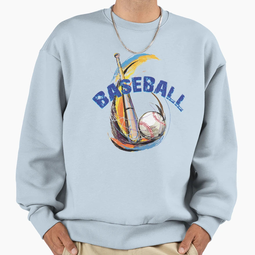 Baseball Sweatshirt - Custom Art Print Unisex - T-Shirt, Sweatshirt, Hoodie