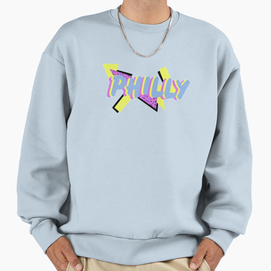 90S Philly Sweatshirt - Graphic Print Unisex - T-Shirt, Sweatshirt, Hoodie