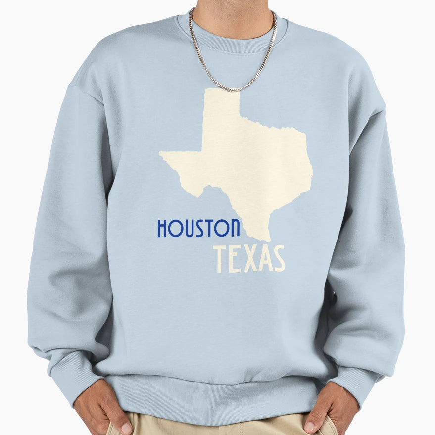 Houston Texas Sweatshirt - Minimalist Print Unisex - T-Shirt, Sweatshirt, Hoodie