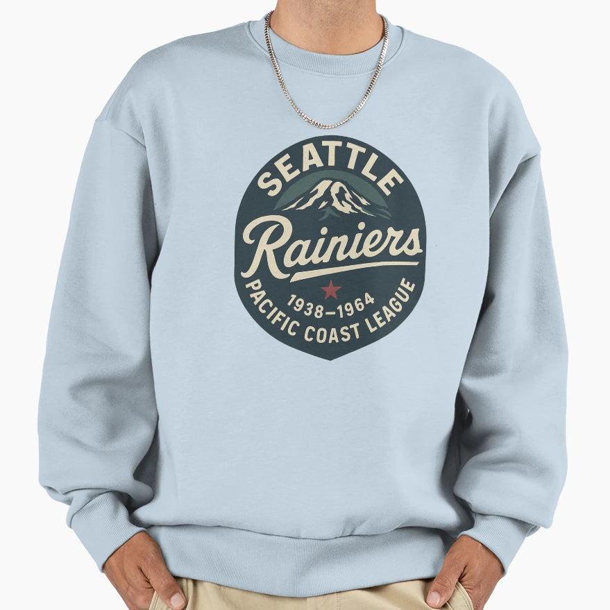 Seattle Rainiers Pacific Coast Sweatshirt - Trendy Graphic for Adults - T-Shirt, Sweatshirt, Hoodie