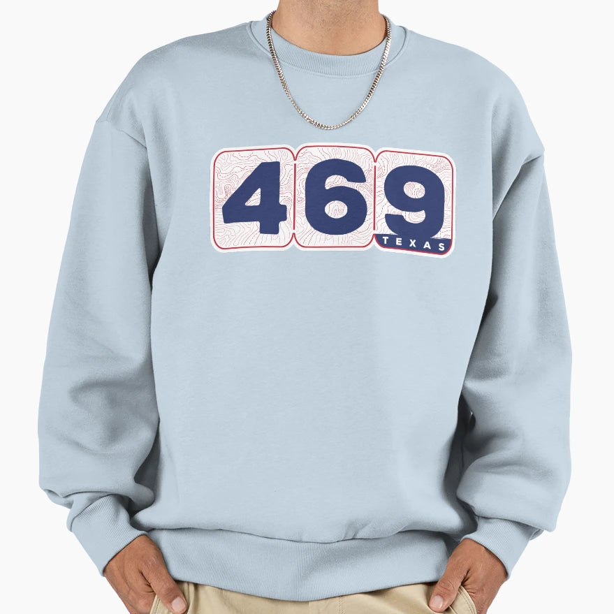 Area Code 469 Sweatshirt - Trendy Graphic for Adults - T-Shirt, Sweatshirt, Hoodie