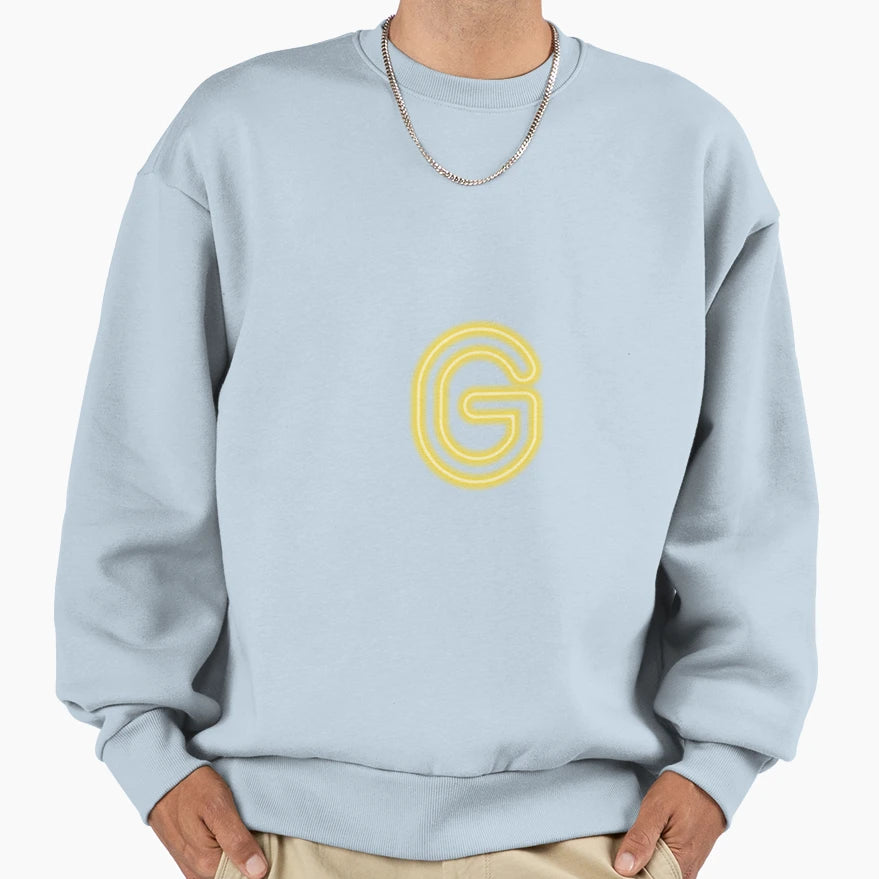 Neon G Sweatshirt - Custom Art Print for Adults - T-Shirt, Sweatshirt, Hoodie