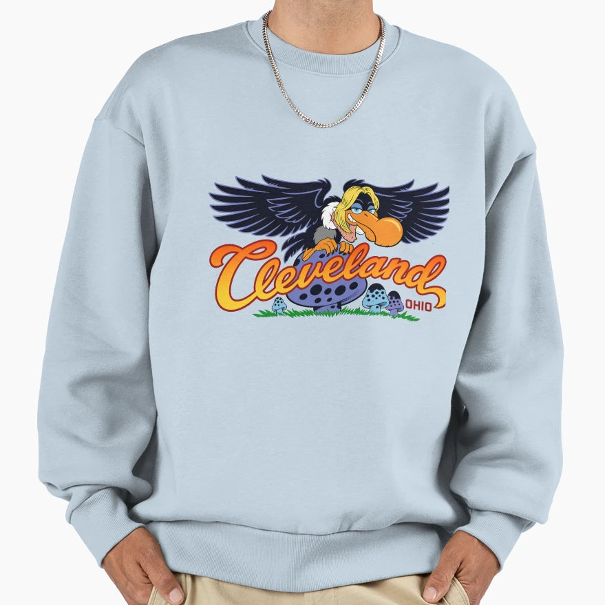 Cleveland Ohio Home Buzzard Sweatshirt - Graphic Print for Adults - T-Shirt, Sweatshirt, Hoodie