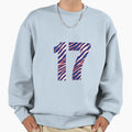 17 Blue And Red Sweatshirt - Graphic Print for Adults - T-Shirt, Sweatshirt, Hoodie