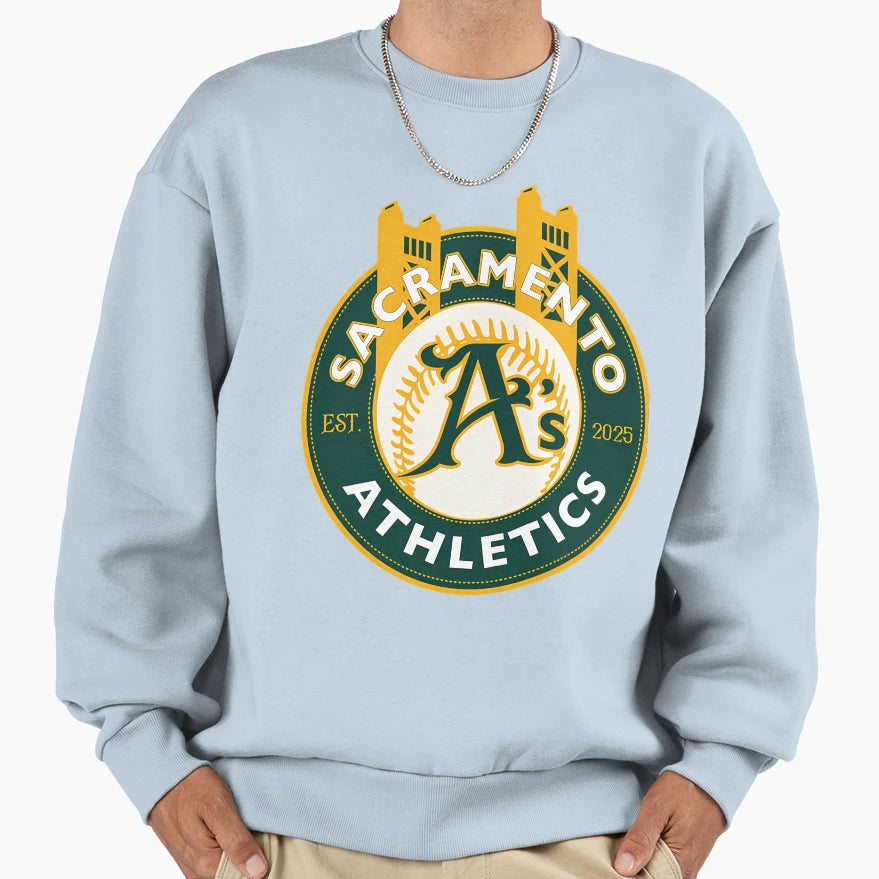 Sacramento Athletics Sweatshirt - Fun Novelty Design Unisex - T-Shirt, Sweatshirt, Hoodie