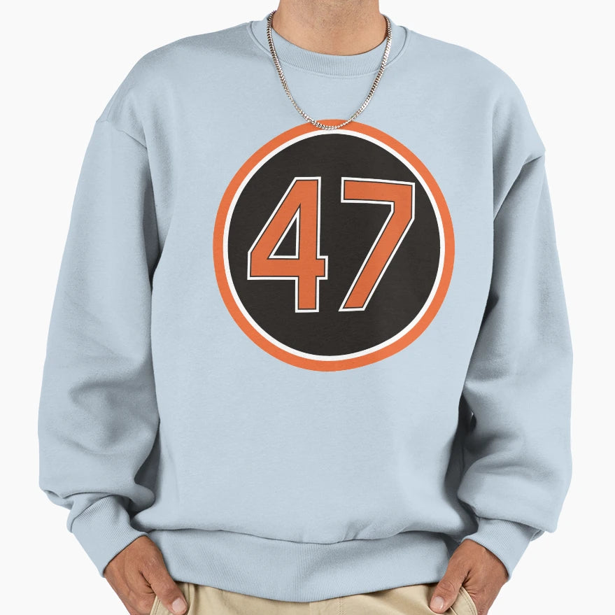 John Means 47 Jersey Number Sweatshirt - Minimalist Print Unisex - T-Shirt, Sweatshirt, Hoodie