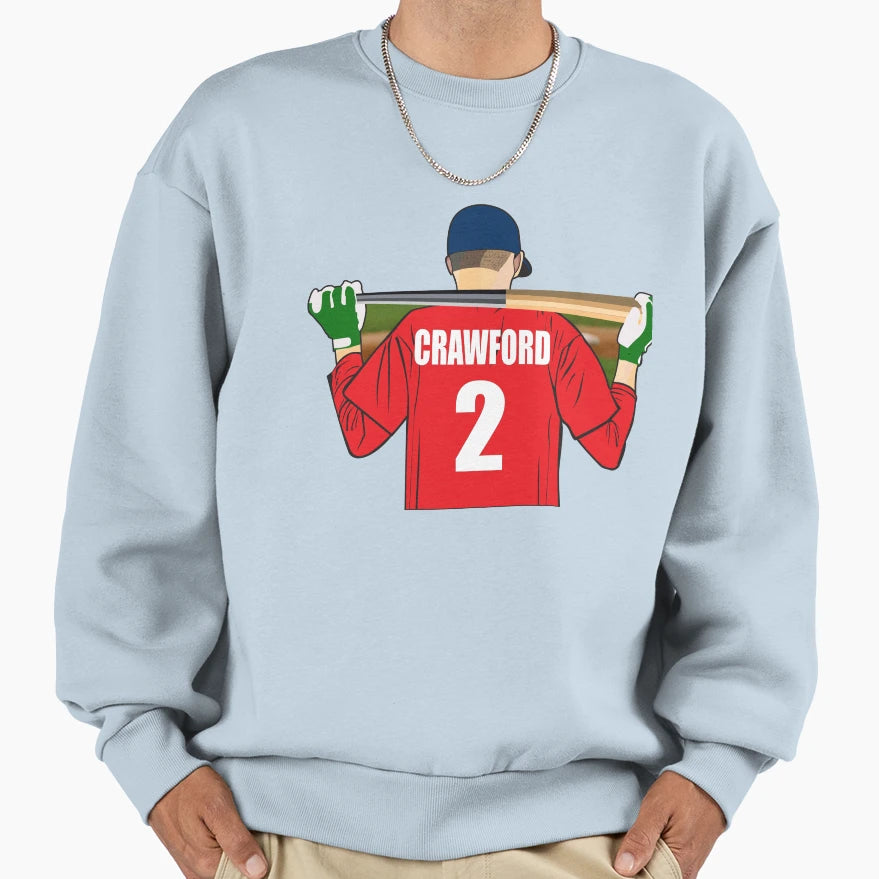 Crawford Baseball Sweatshirt - Minimalist Print Men Women - T-Shirt, Sweatshirt, Hoodie