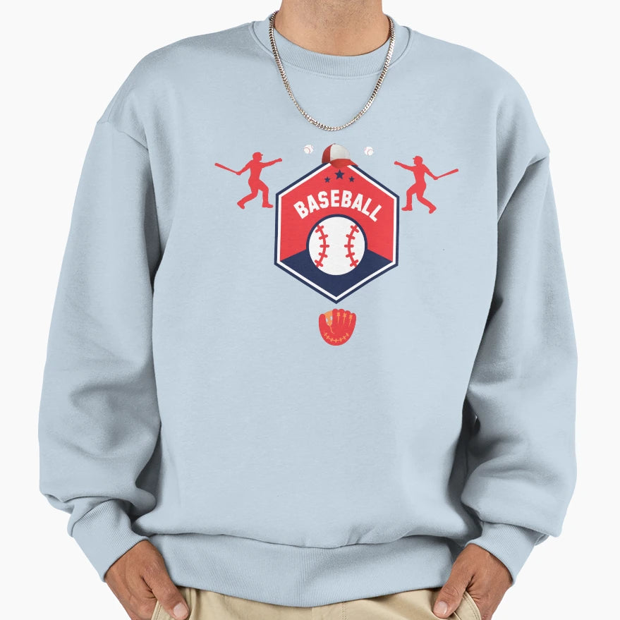 Baseball Sweatshirt - Fun Novelty Design Men Women - T-Shirt, Sweatshirt, Hoodie