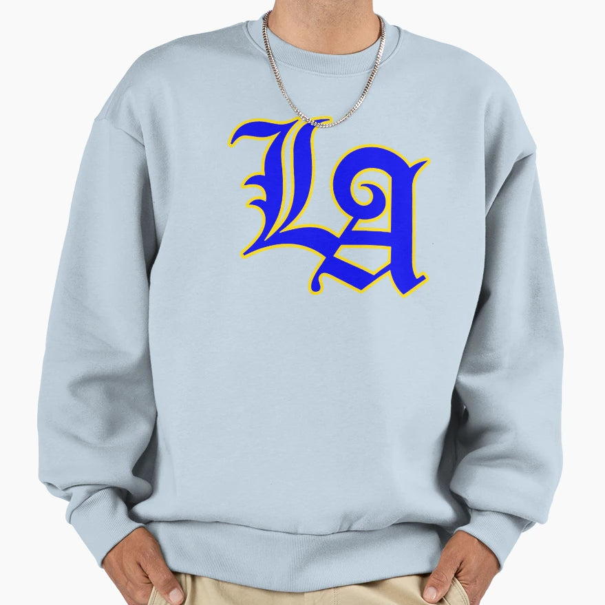 La Familia La Rams Logo Yellow Outline Sweatshirt - Trendy Graphic Unisex - T-Shirt, Sweatshirt, Hoodie
