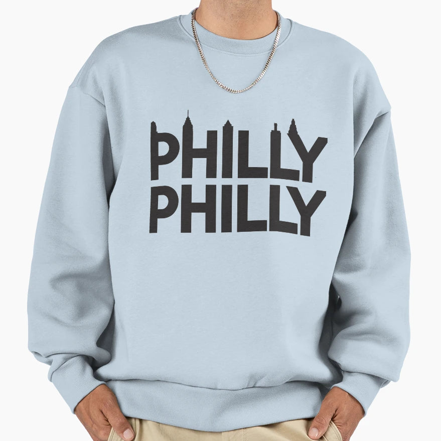 Philly Philly Skyline Sweatshirt - Casual Everyday Wear Unisex - T-Shirt, Sweatshirt, Hoodie