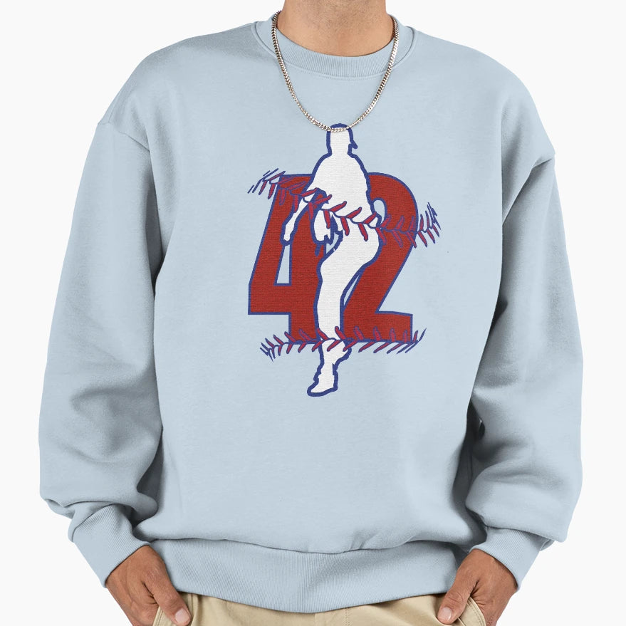 Baseball 42 Sweatshirt - Casual Everyday Wear for Adults - T-Shirt, Sweatshirt, Hoodie