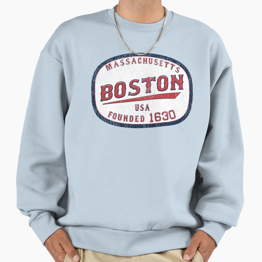 Boston Massachusetts Sweatshirt - Graphic Print for Adults - T-Shirt, Sweatshirt, Hoodie