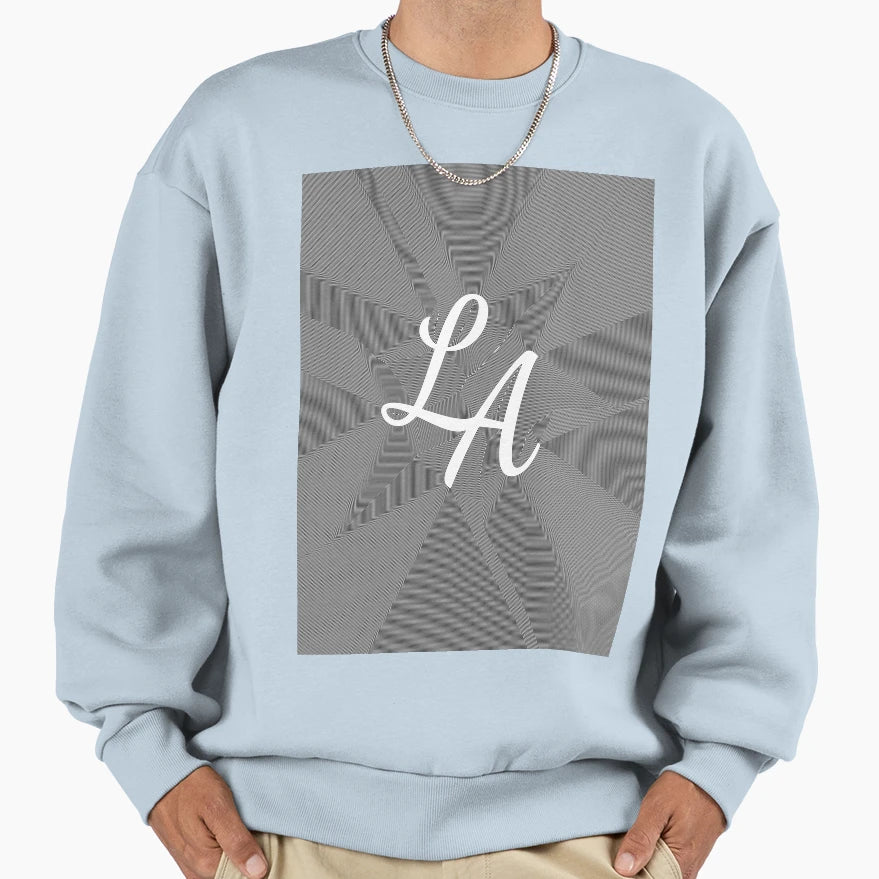 Modern Funky Pattern La Sweatshirt - Aesthetic Graphic for Adults - T-Shirt, Sweatshirt, Hoodie