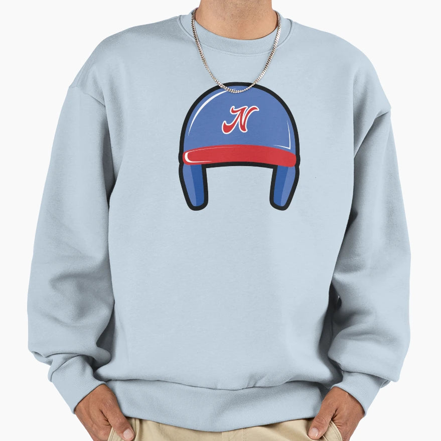 Baseball Batters Helmet Sweatshirt - Casual Everyday Wear Unisex - T-Shirt, Sweatshirt, Hoodie