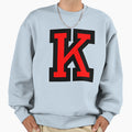 Letter K Black Red Sweatshirt - Trendy Graphic for Adults - T-Shirt, Sweatshirt, Hoodie