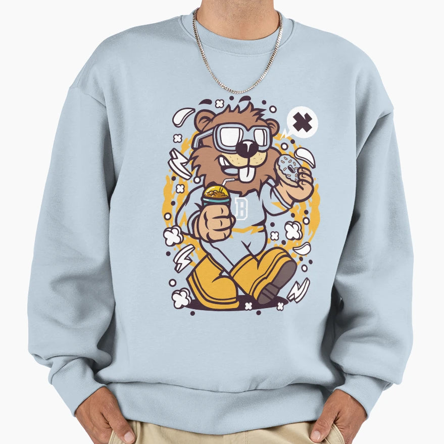 Great Beaver Sweatshirt - Graphic Print Unisex - T-Shirt, Sweatshirt, Hoodie