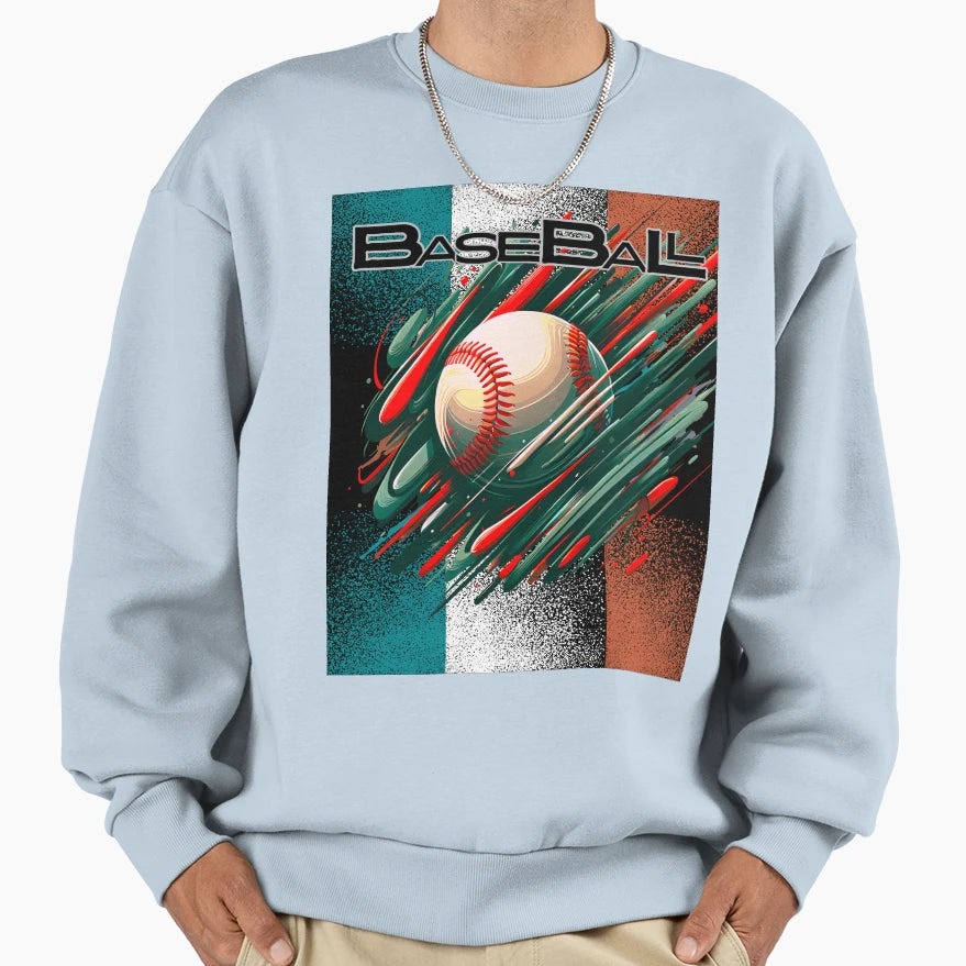 Baseball Sweatshirt - Novelty Apparel for Adults - T-Shirt, Sweatshirt, Hoodie