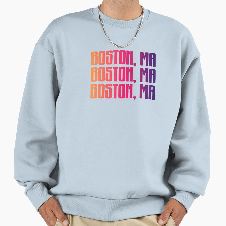 Boston Sweatshirt - Custom Art Print Unisex - T-Shirt, Sweatshirt, Hoodie