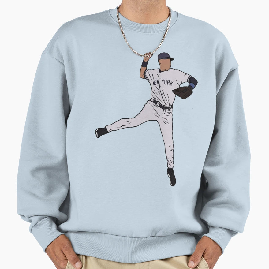Derek Jeter Jump Throw Sweatshirt - Fun Novelty Design Unisex - T-Shirt, Sweatshirt, Hoodie