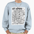 St Louis Map Sweatshirt - Unique Graphic Unisex - T-Shirt, Sweatshirt, Hoodie
