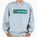 I Love Cincinnati Sweatshirt - Trendy Graphic Unisex - T-Shirt, Sweatshirt, Hoodie