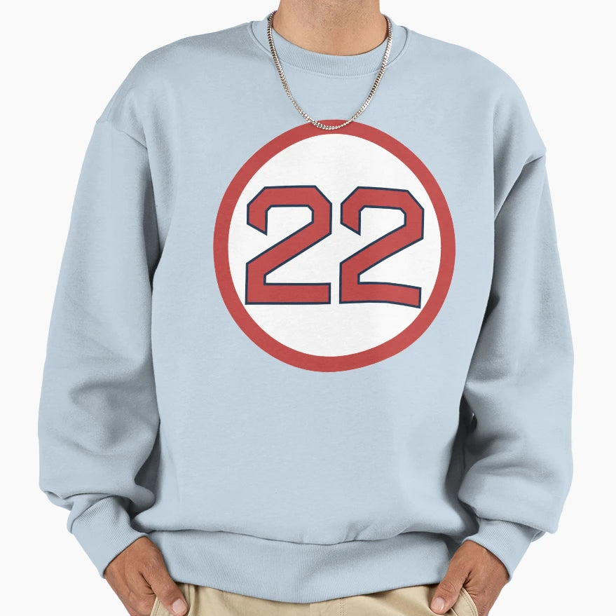 Rick Porcello 22 Jersey Number Sweatshirt - Graphic Print for Adults - T-Shirt, Sweatshirt, Hoodie