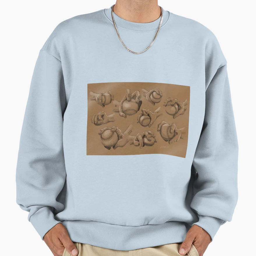 Get Baseball Grip Sweatshirt - Graphic Print for Adults - T-Shirt, Sweatshirt, Hoodie