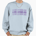Los Angeles Purple Sweatshirt - Casual Everyday Wear for Adults - T-Shirt, Sweatshirt, Hoodie