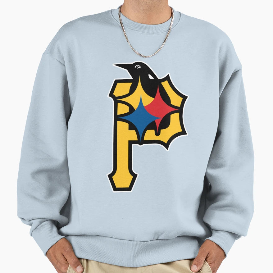 Pittsburgh Fan Sport Teams Mens Grey Sweatshirt - Aesthetic Graphic Unisex - T-Shirt, Sweatshirt, Hoodie