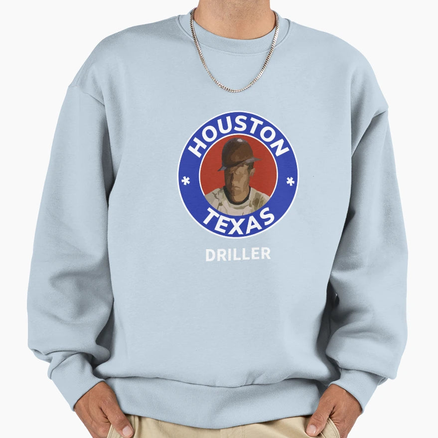 Oil Gas Drilling City Series Sweatshirt - Minimalist Print for Adults - T-Shirt, Sweatshirt, Hoodie