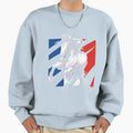 France Flag Horse Riding Sweatshirt - Novelty Apparel for Adults - T-Shirt, Sweatshirt, Hoodie