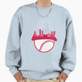 Atlanta Baseball Minimalist Atl Skyline Sweatshirt - Novelty Apparel Unisex - T-Shirt, Sweatshirt, Hoodie