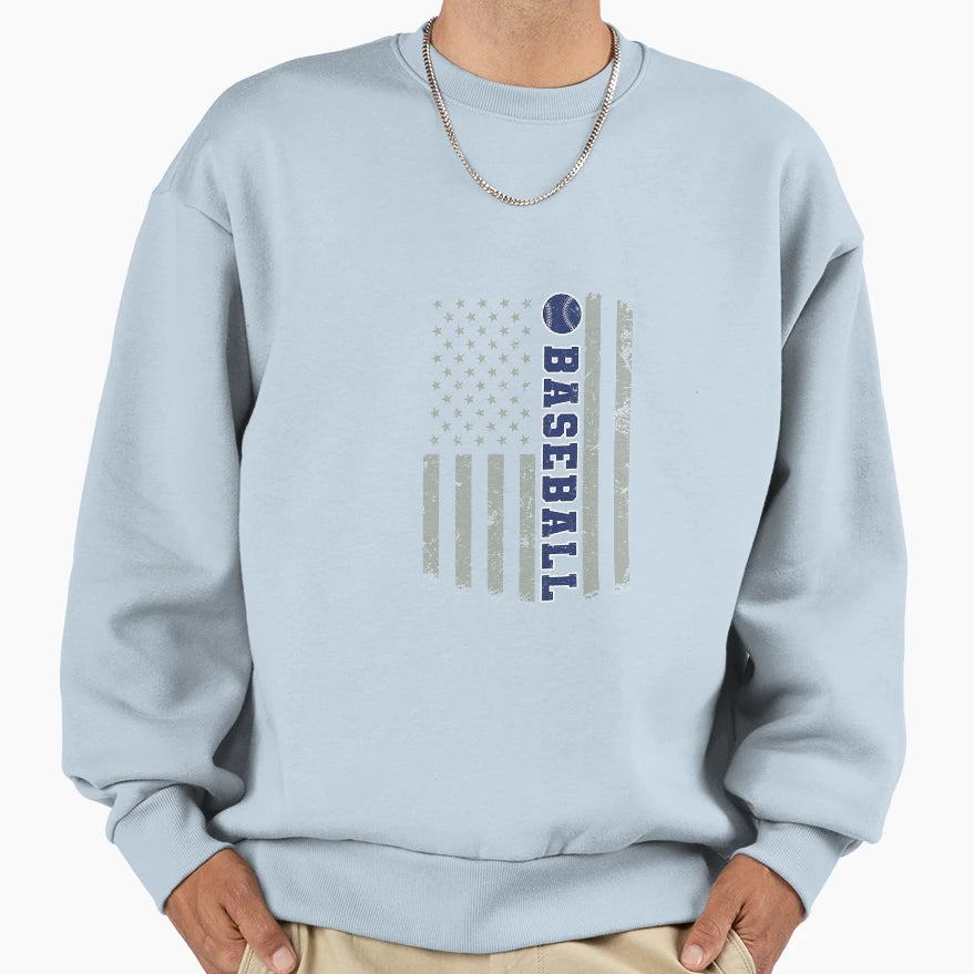 Baseball Sweatshirt - Minimalist Print for Adults - T-Shirt, Sweatshirt, Hoodie