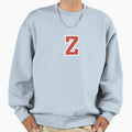 Letter Z Initial Z Varsity Red Sweatshirt - Fun Novelty Design Unisex - T-Shirt, Sweatshirt, Hoodie