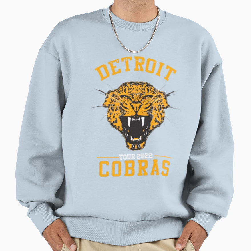 Detroit Cobras Tour 2022 Sweatshirt - Fun Novelty Design for Adults - T-Shirt, Sweatshirt, Hoodie