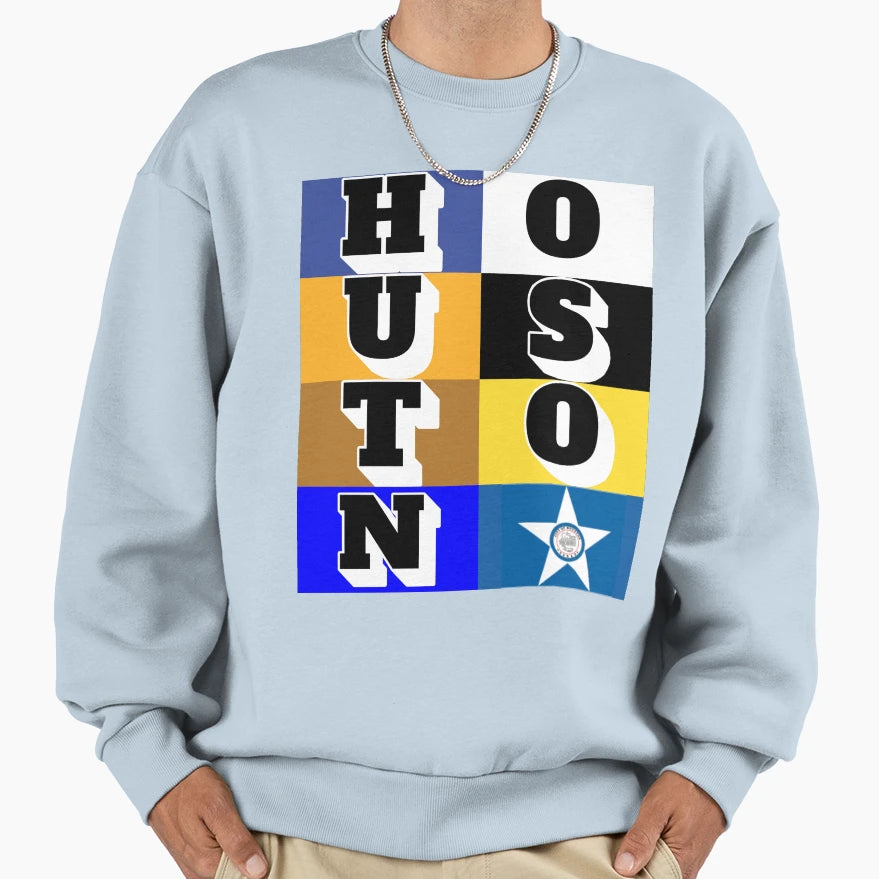 Houston Typography Sweatshirt - Streetwear Style Men Women - T-Shirt, Sweatshirt, Hoodie